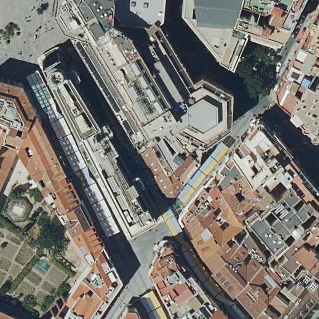 Aerial view of the grounds of Centro De Estudios Tetuan