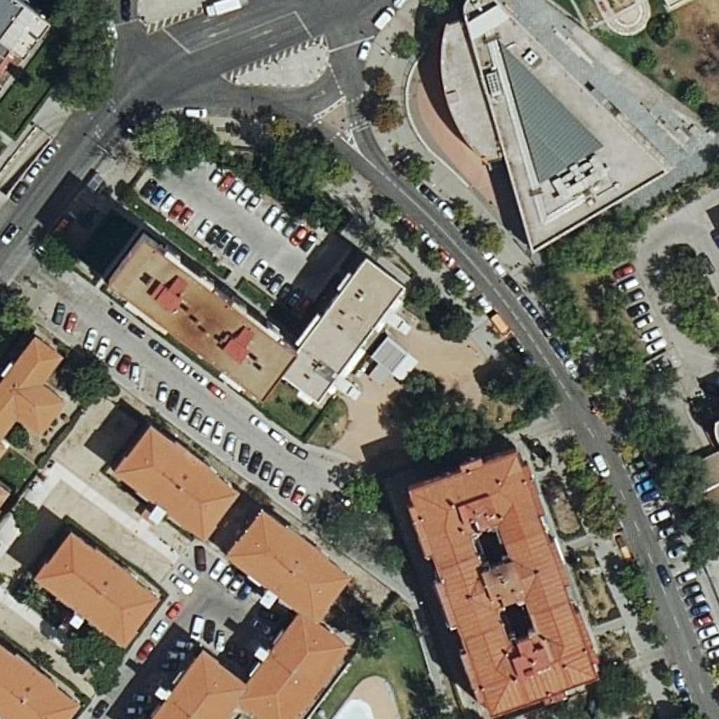 Aerial view of the grounds of Jose De Cadalso