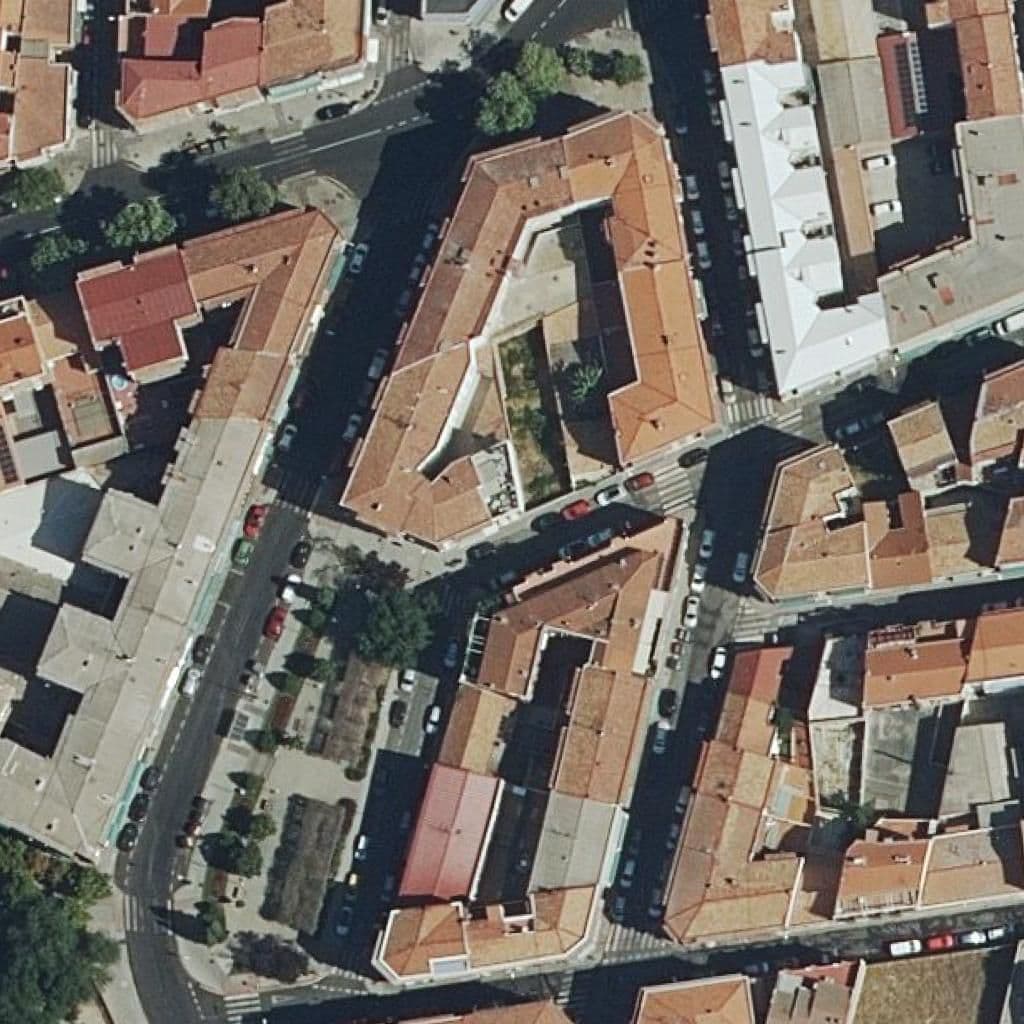 Aerial view of the grounds of Fuentes