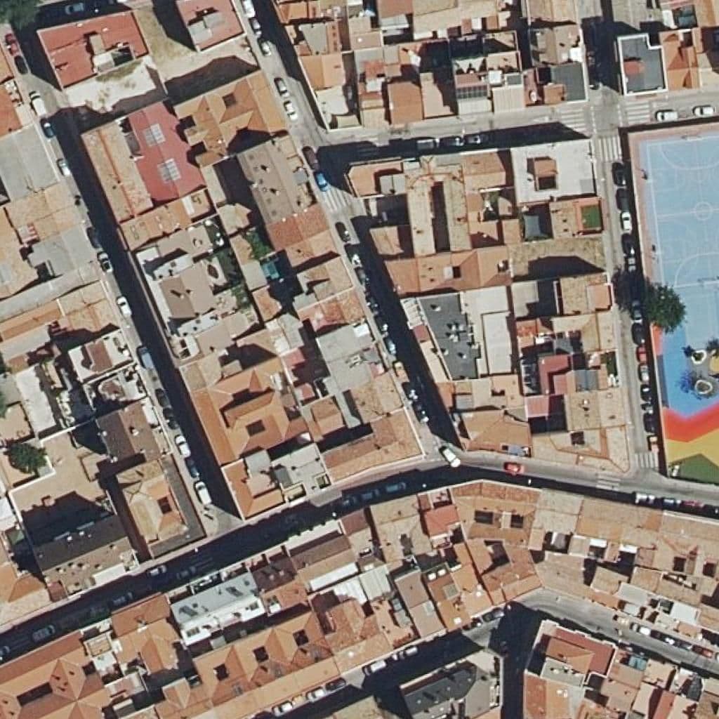 Aerial view of the grounds of Liceo Atlante