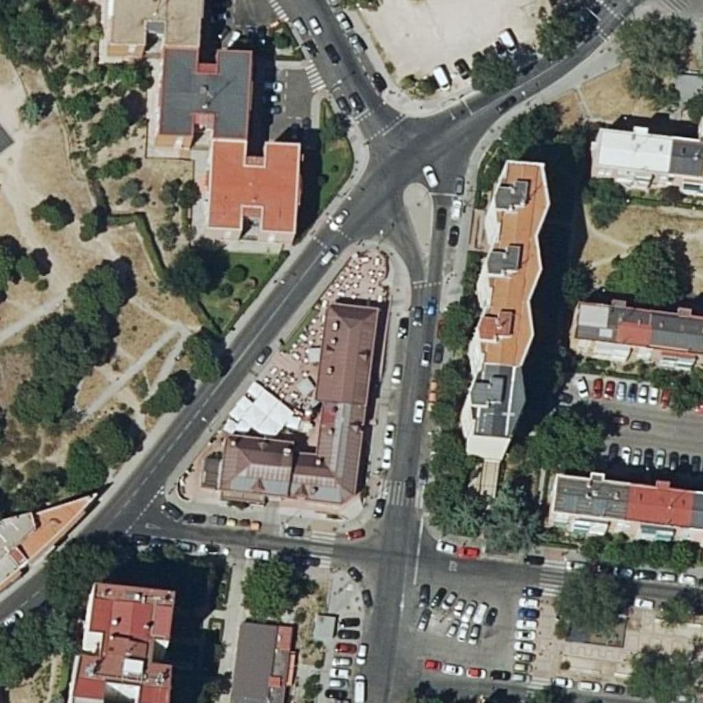 Aerial view of the grounds of Teresa De Avila