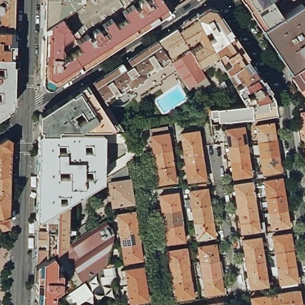 Aerial view of the grounds of Benjamin