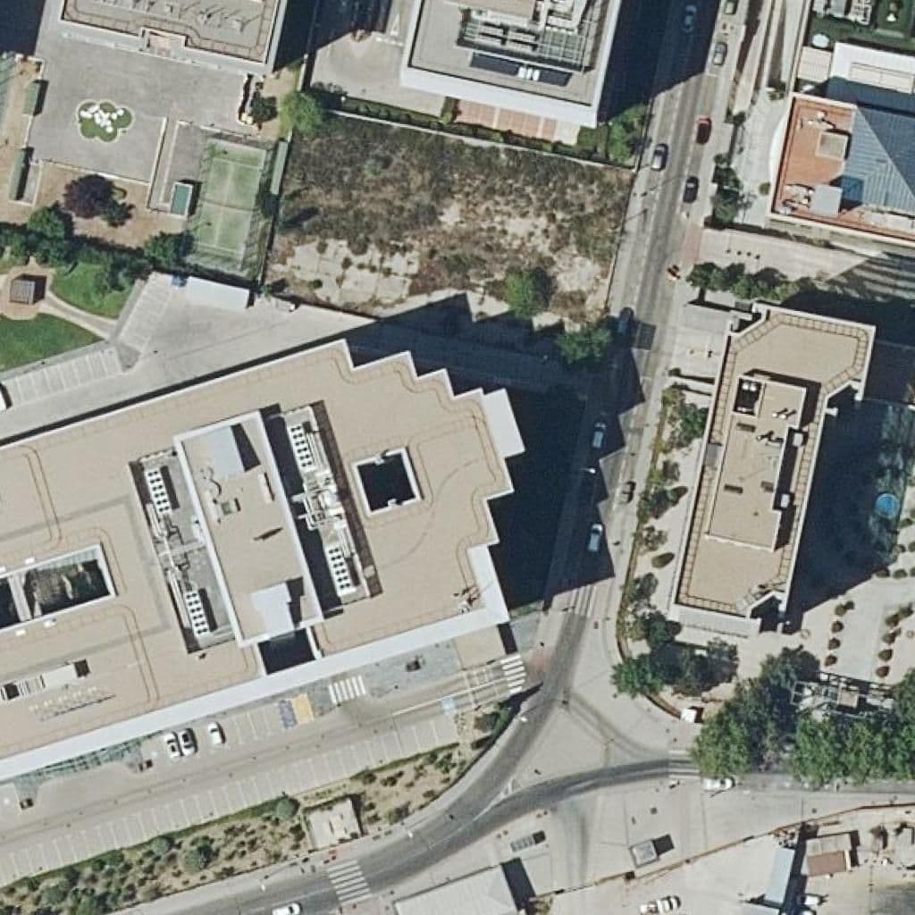 Aerial view of the grounds of La Inmaculada