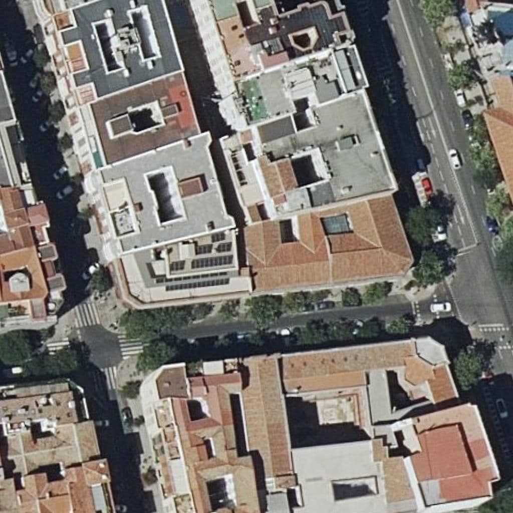 Aerial view of the grounds of Santa Engracia