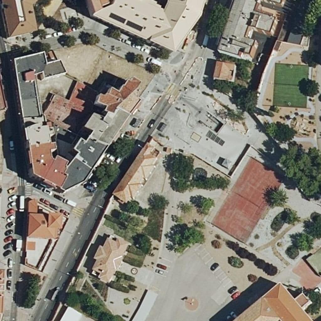 Aerial view of the grounds of Instituto Politecnico N.1 Del Ejercito