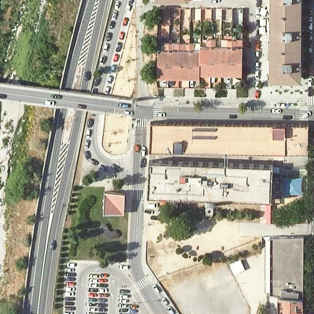 Aerial view of the grounds of Escola Bressol Sol Solet