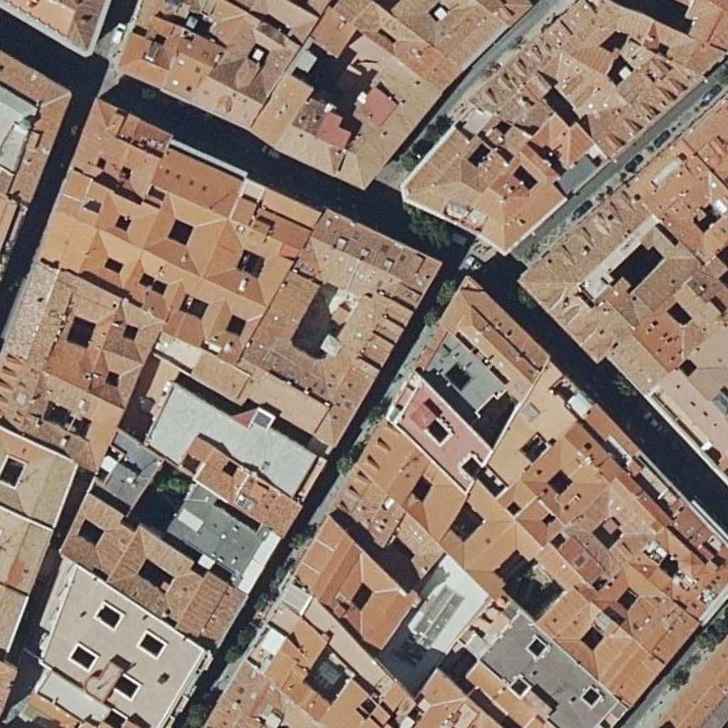 Aerial view of the grounds of Osma