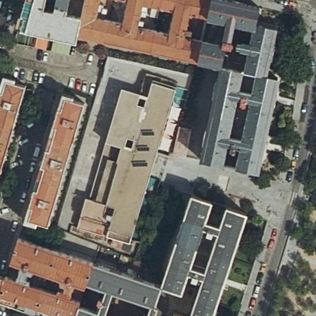 Aerial view of the grounds of San Bernardo