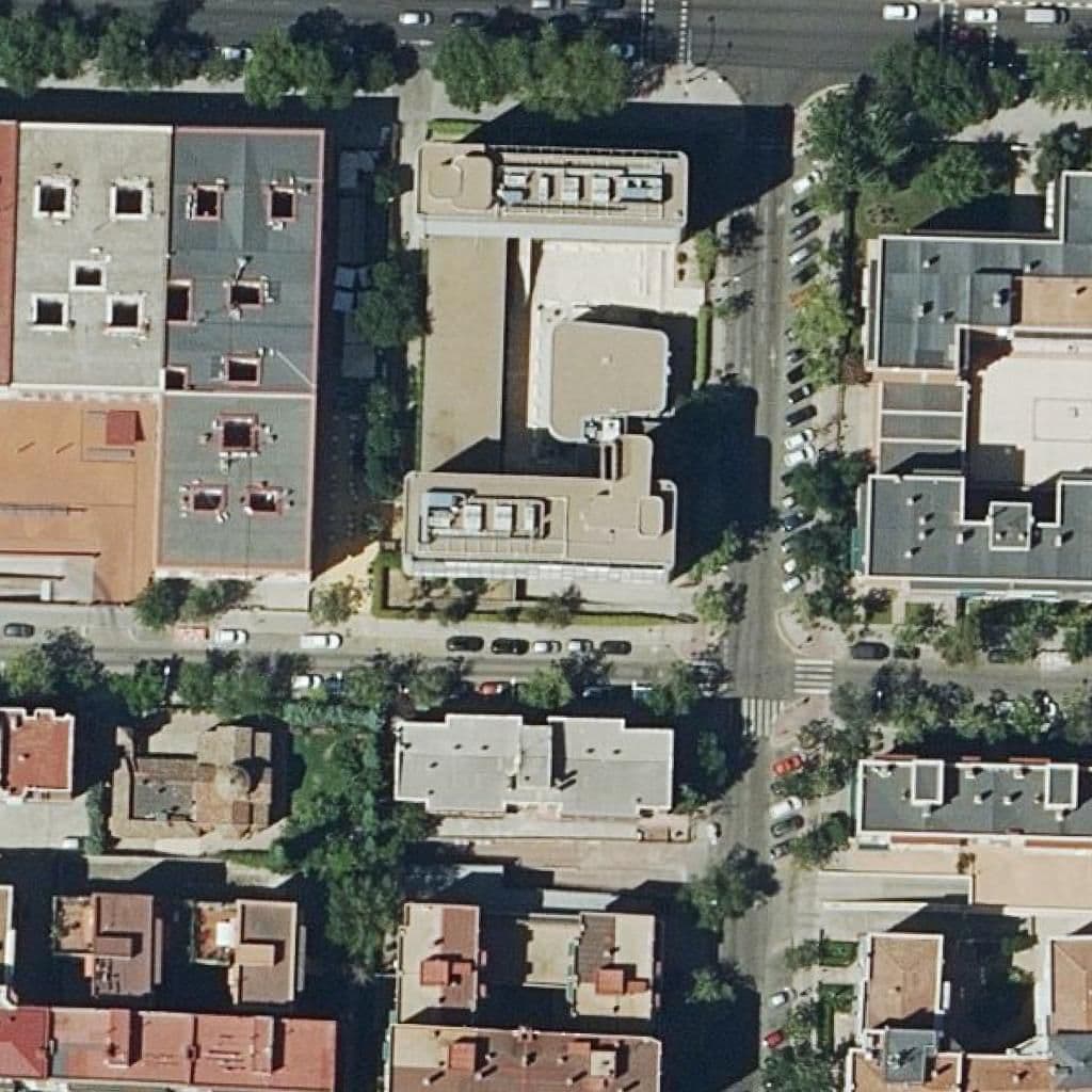 Aerial view of the grounds of La Inmaculada