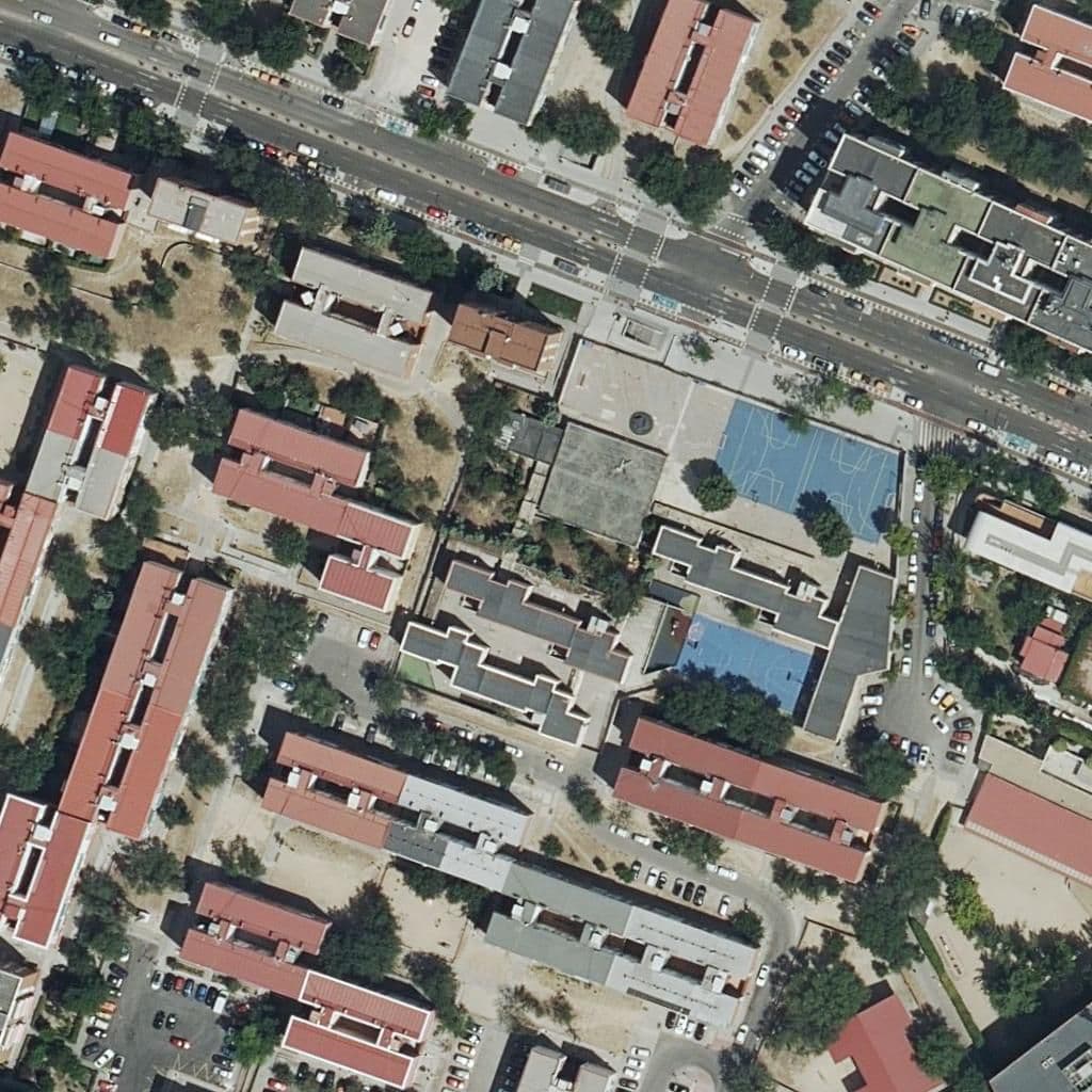 Aerial view of the grounds of N S De La Consolacion
