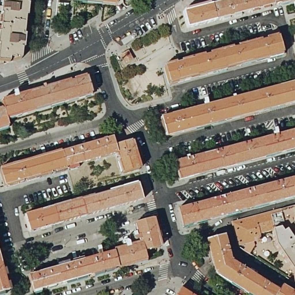 Aerial view of the grounds of Liceo Madrid