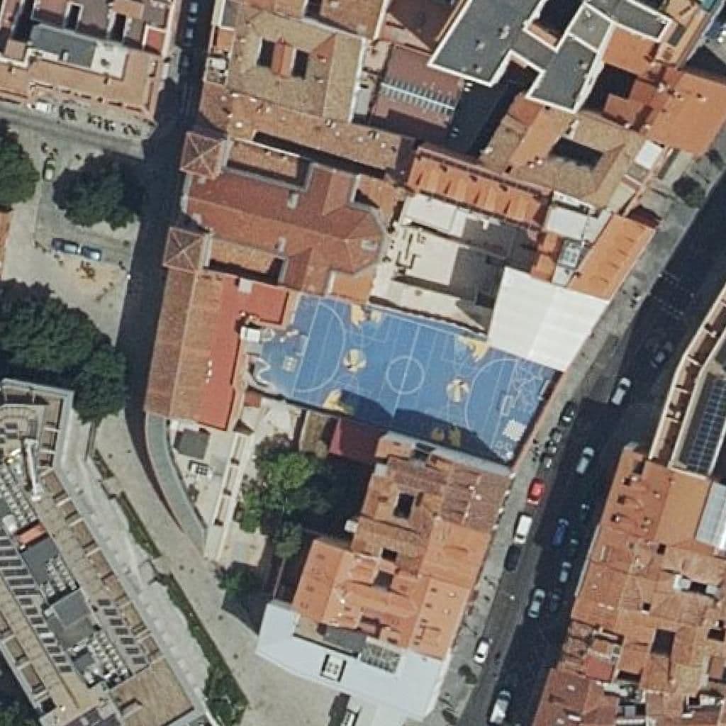 Aerial view of the grounds of La Salle-La Paloma-Fundacion Lara