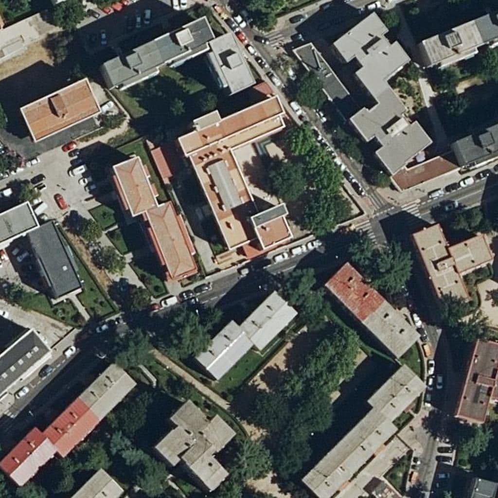 Aerial view of the grounds of Ntra. Sra. De Los Reyes