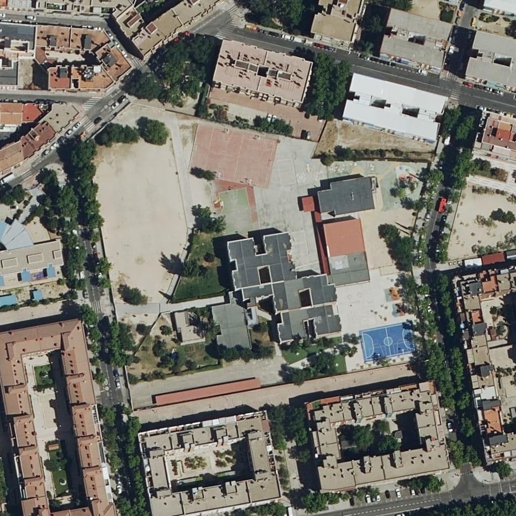 Aerial view of the grounds of Nuestra Señora Del Lucero