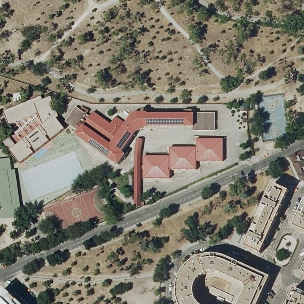 Aerial view of the grounds of Tetuan De Las Victorias