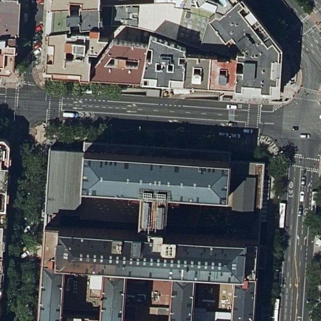 Aerial view of the grounds of C.p.de E.e.nicolas Achucarro