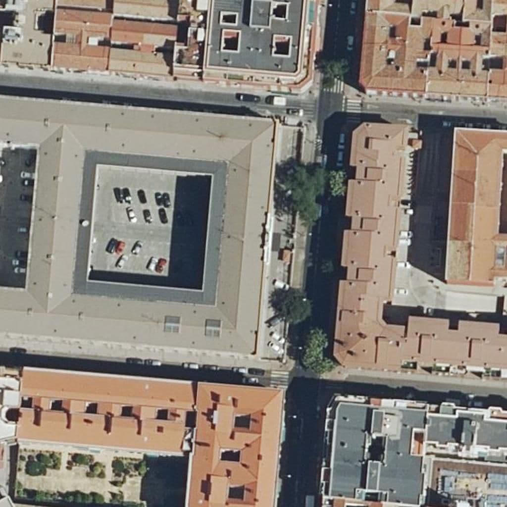 Aerial view of the grounds of Virgen Del Pilar