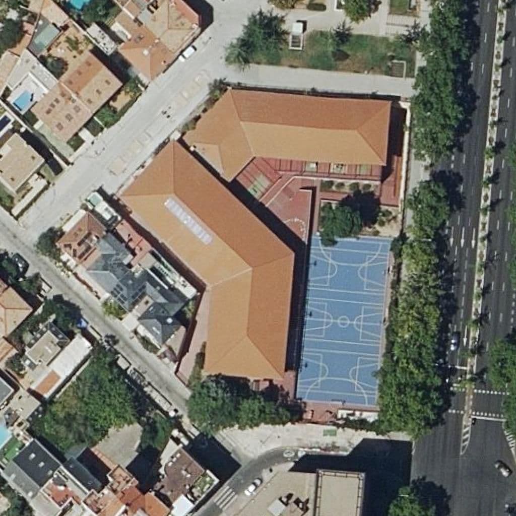Aerial view of the grounds of Pintor Rosales