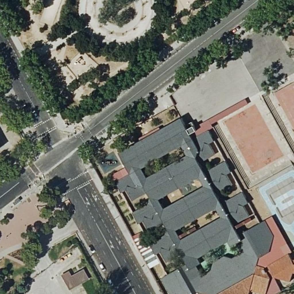 Aerial view of the grounds of Fundacion Goyeneche