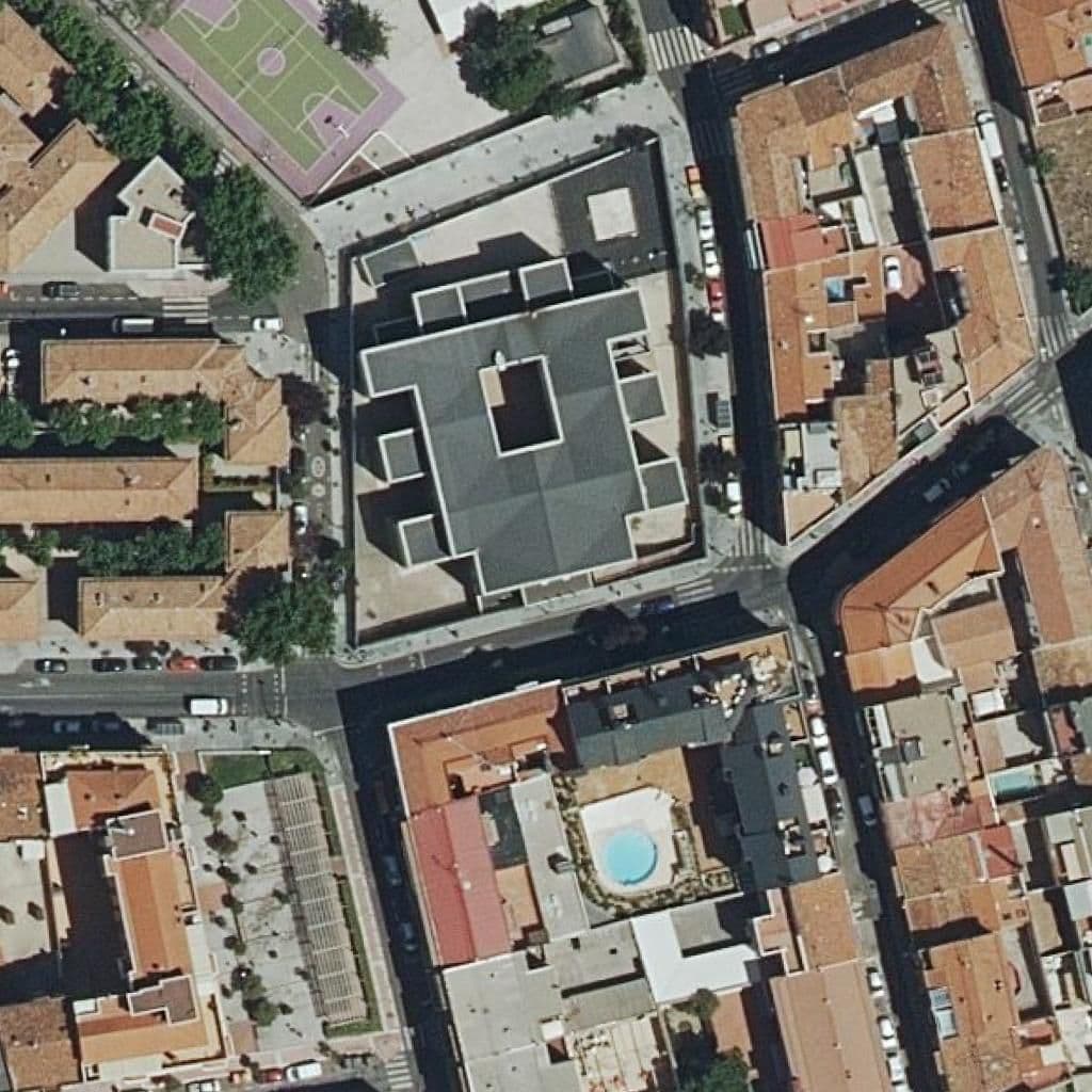 Aerial view of the grounds of Antonio De Nebrija