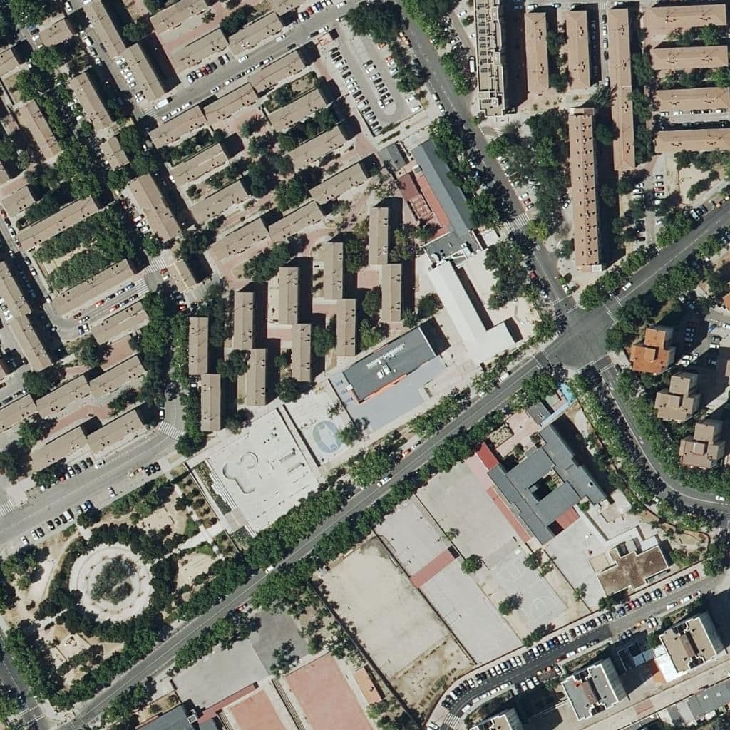 Aerial view of the grounds of Julio Cortazar