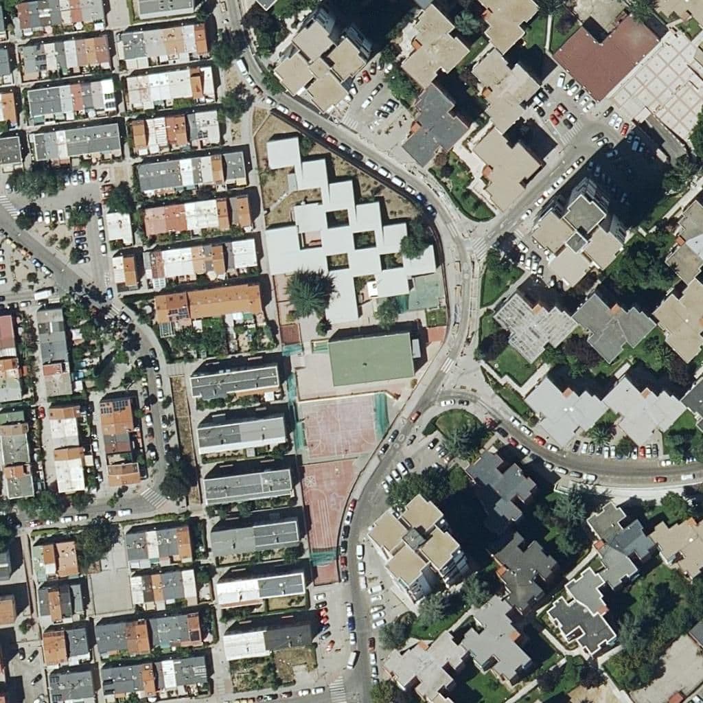 Aerial view of the grounds of Esperanza