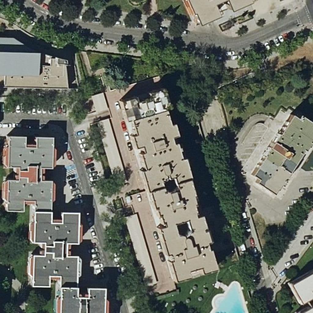 Aerial view of the grounds of C.de Prees.gabriela Mistral