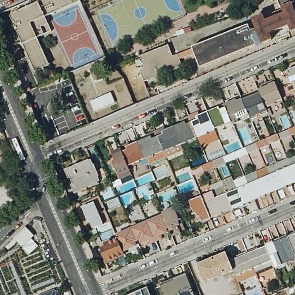 Aerial view of the grounds of C.p.luis Amigo (F)