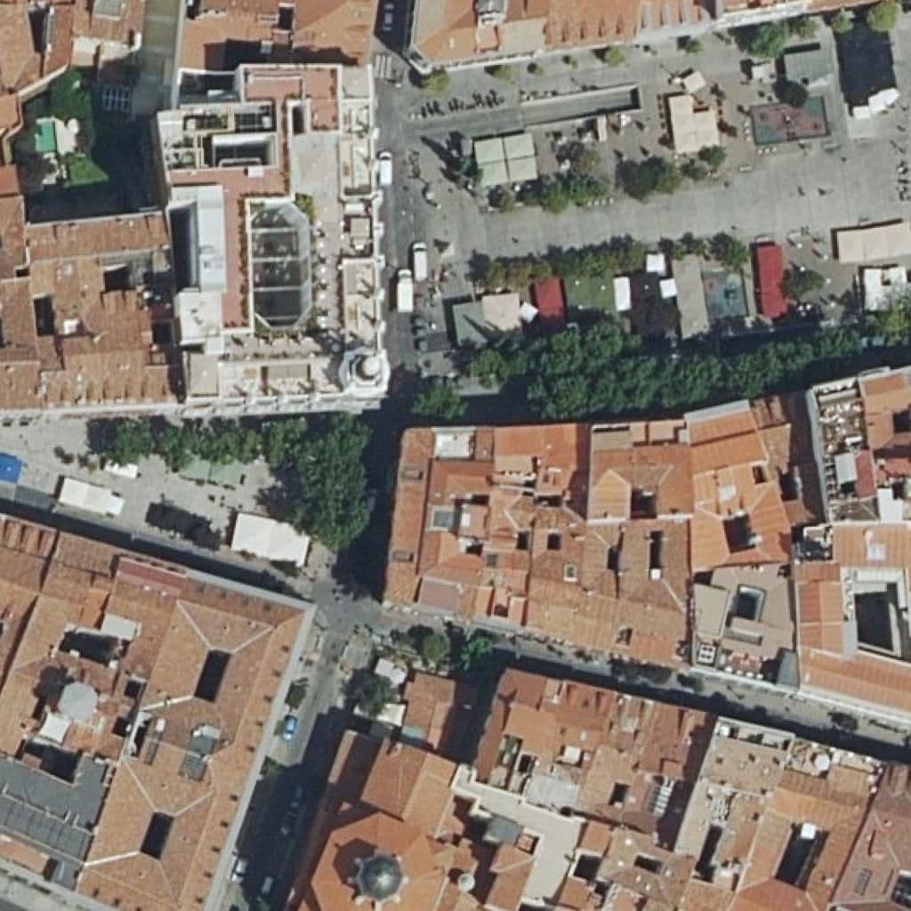 Aerial view of the grounds of Afuera I