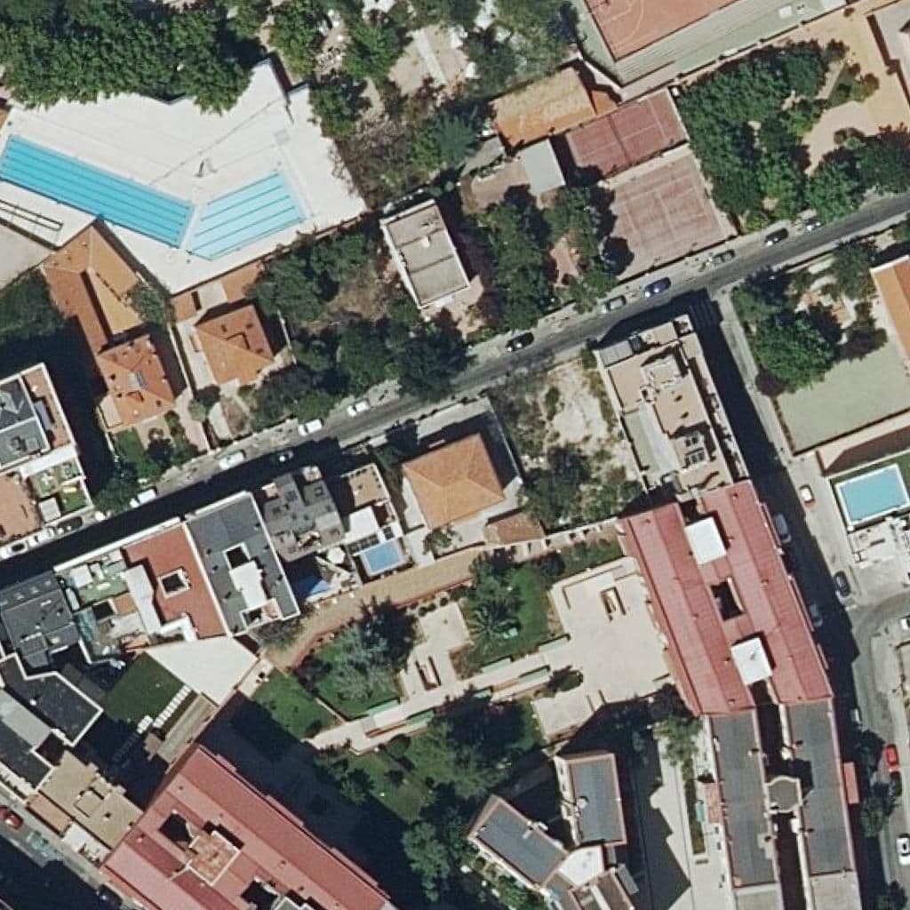 Aerial view of the grounds of Juan De Valdes-Evangelico