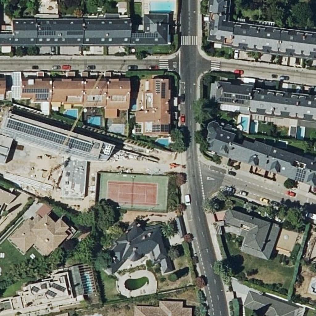 Aerial view of the grounds of Estudio Conde Orgaz