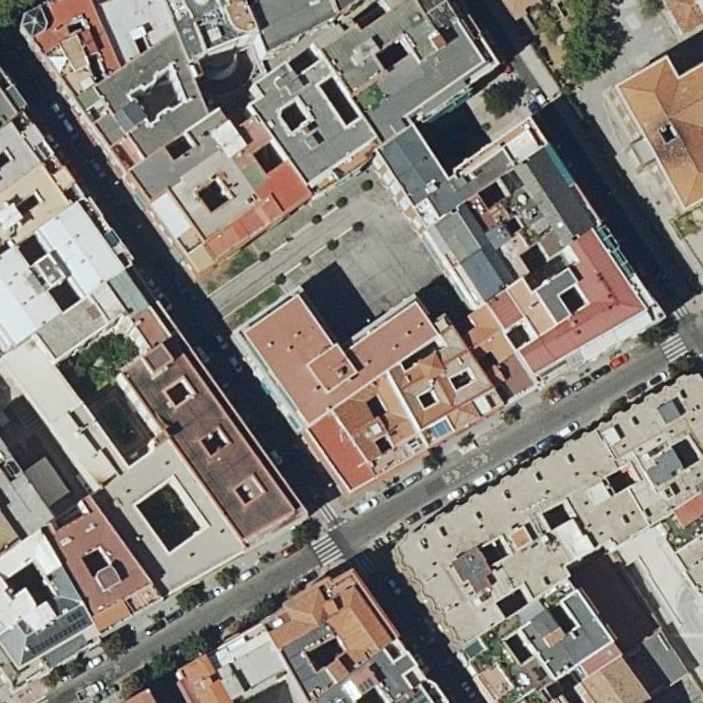 Aerial view of the grounds of Rosales