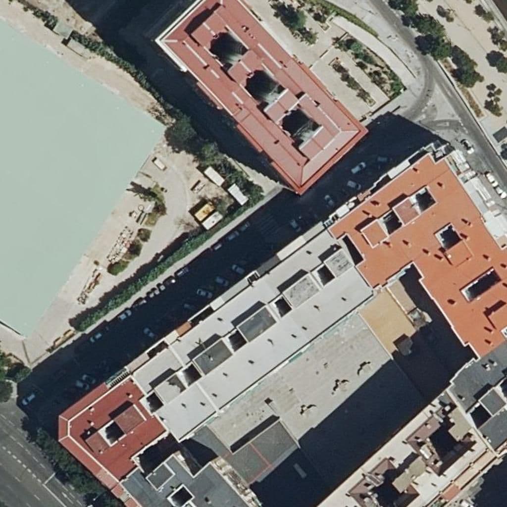 Aerial view of the grounds of Fisbis