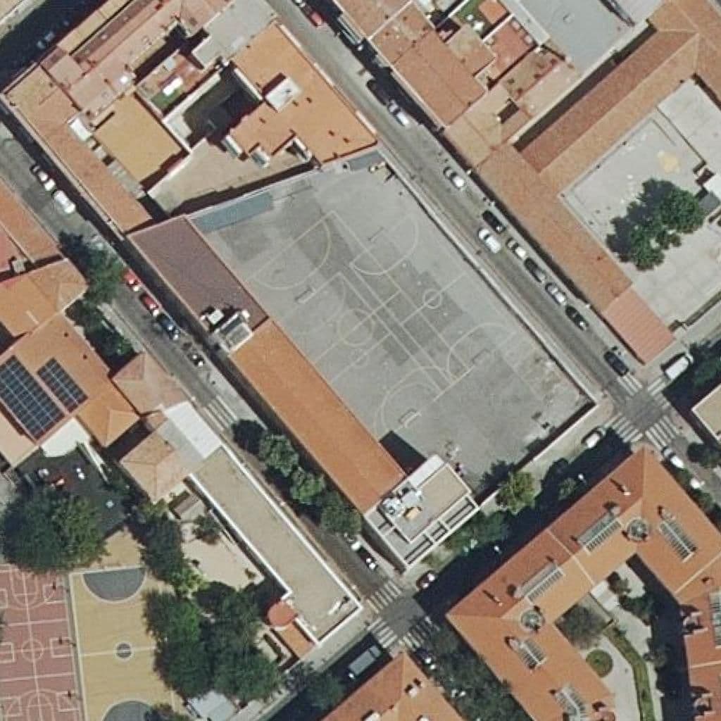 Aerial view of the grounds of Nuestra Señora De Fatima