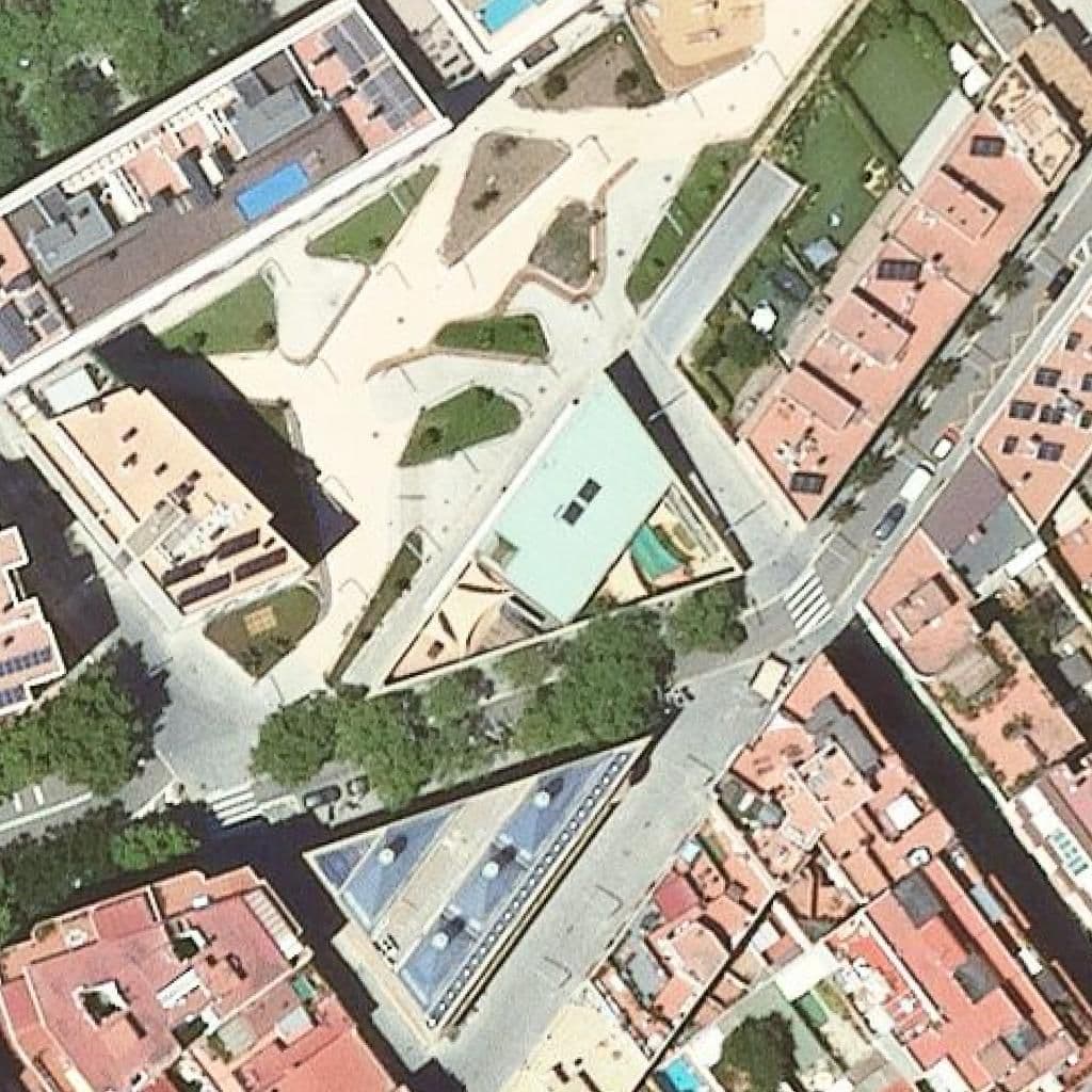 Aerial view of the grounds of Escola Bressol Municipal Xiroi