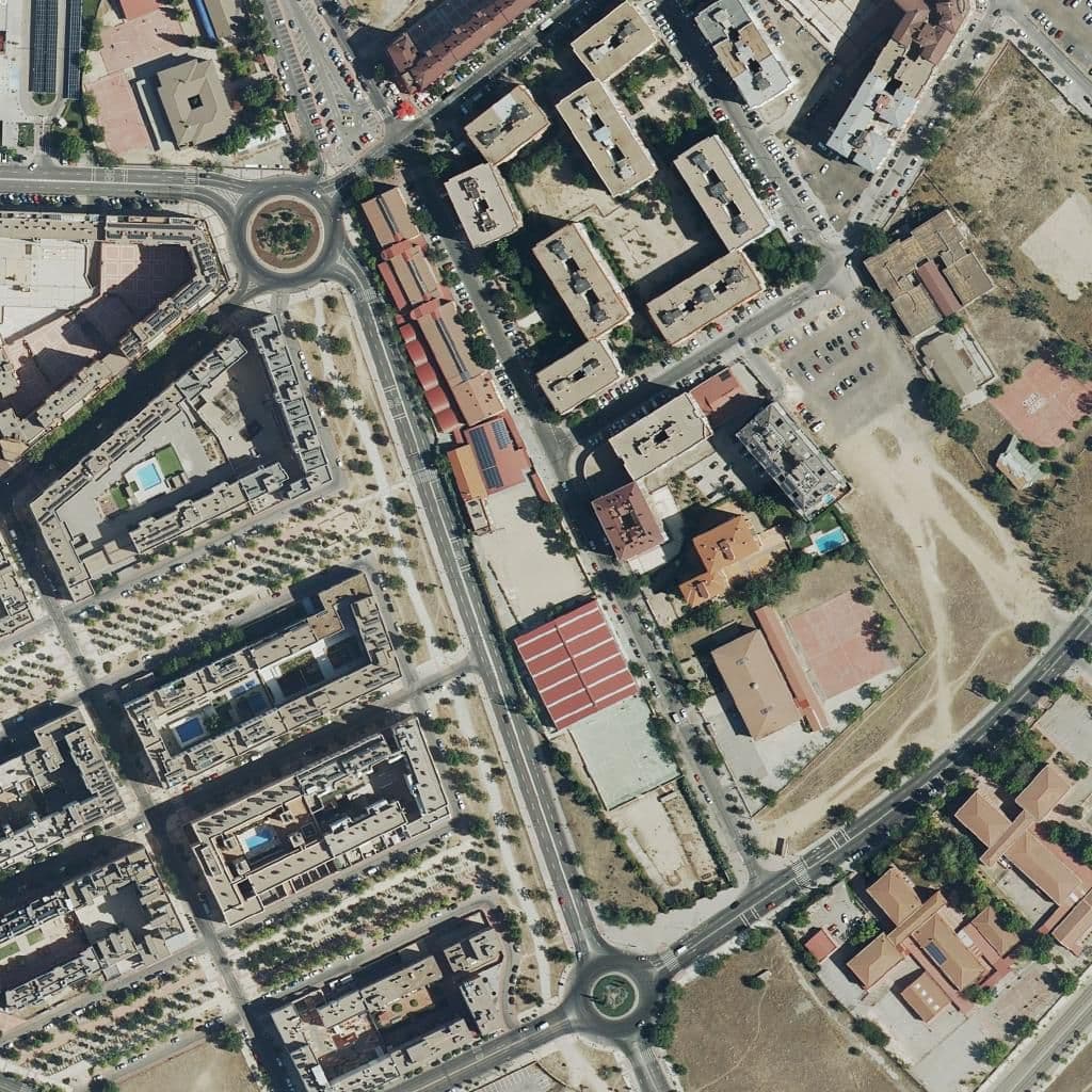 Aerial view of the grounds of Villa De Mostoles