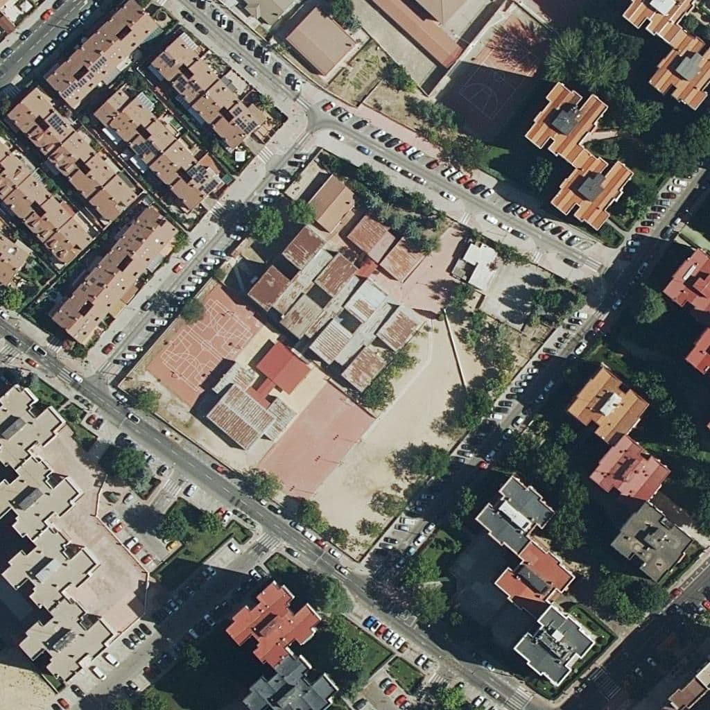 Aerial view of the grounds of Antusana