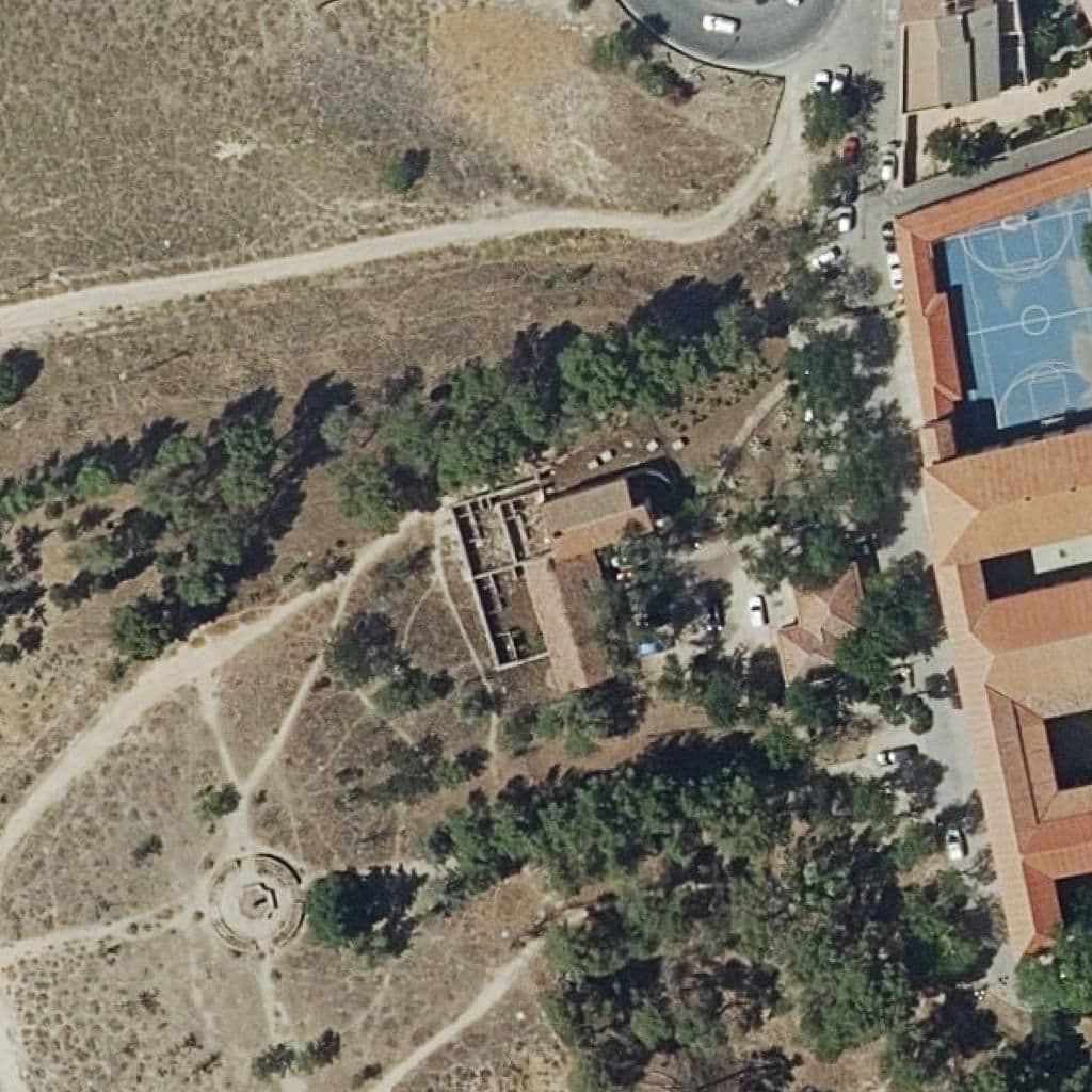Вид згори на територію школи «C.homologado De 1 Y 2 G Prom P.y Soc»