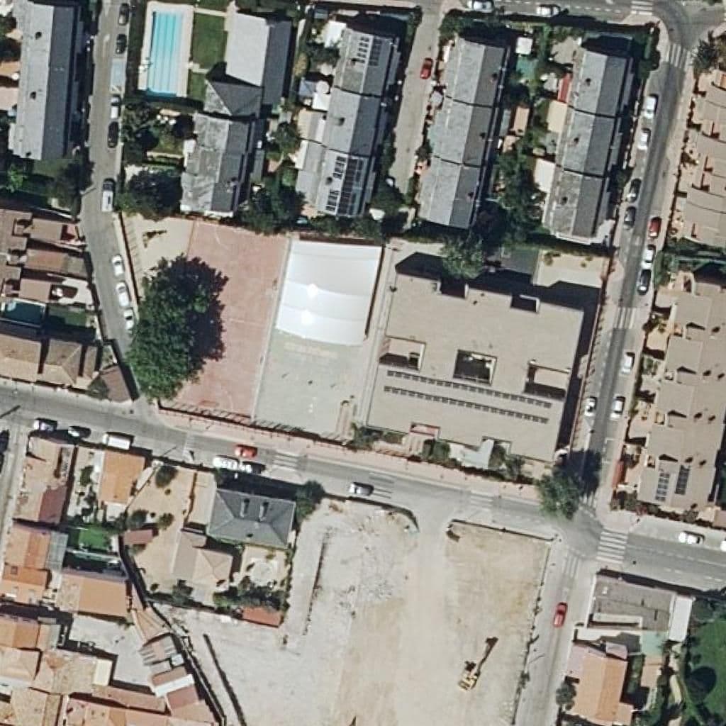 Вид сверху на территорию школы «San Jose Obrero»