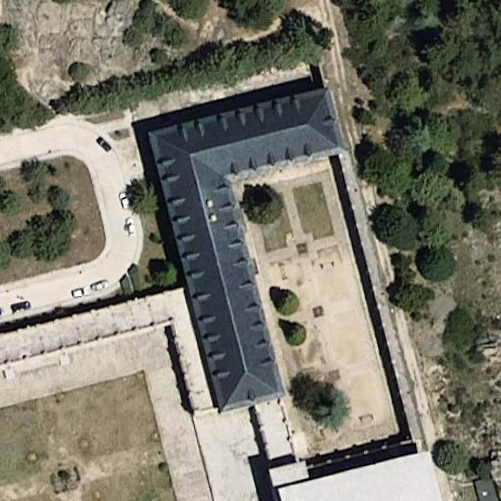 Aerial view of the grounds of Colegio-Escolania Santo Domingo De Silos