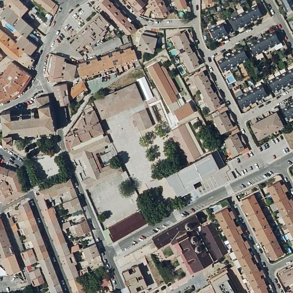 Aerial view of the grounds of Juan Falco