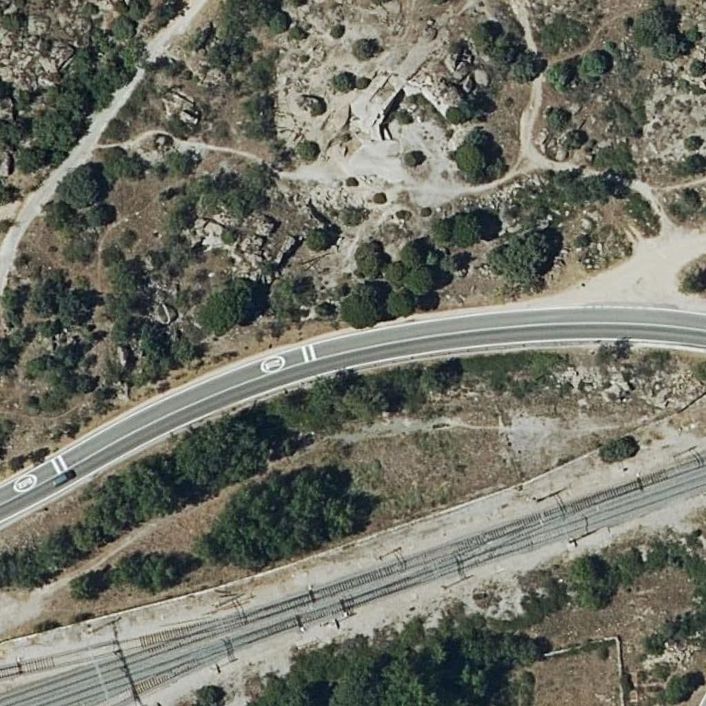 Aerial view of the grounds of La Estacion