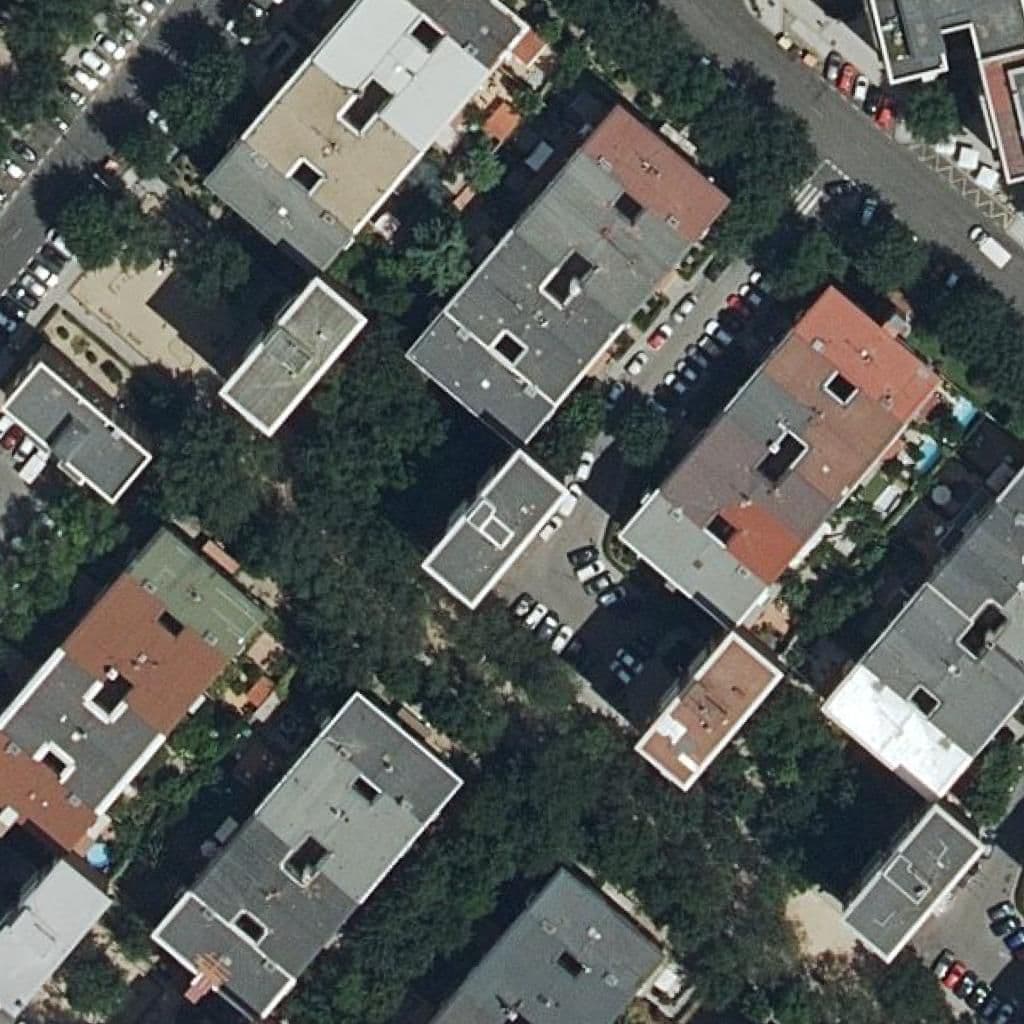 Aerial view of the grounds of Estrella