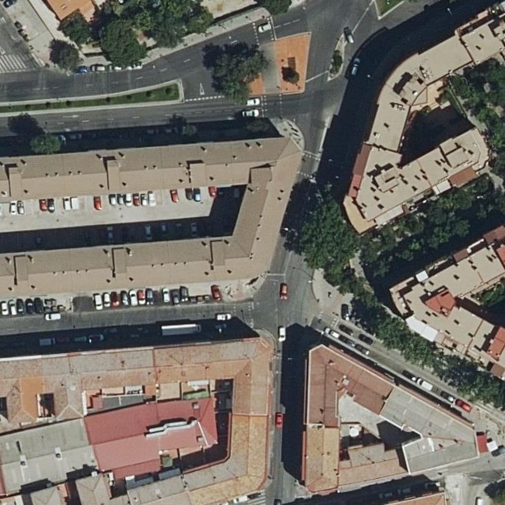 Aerial view of the grounds of C.p.san Roque