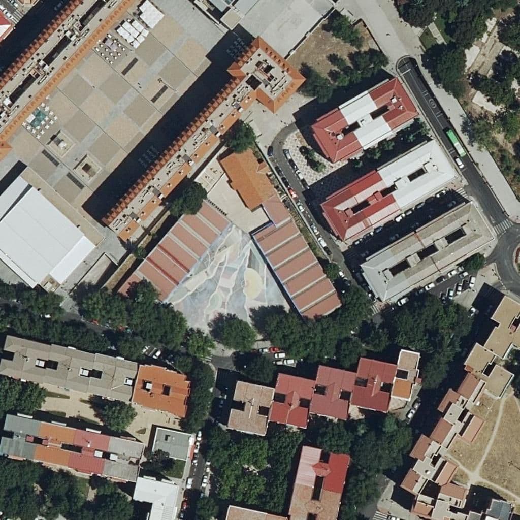 Aerial view of the grounds of Afandel
