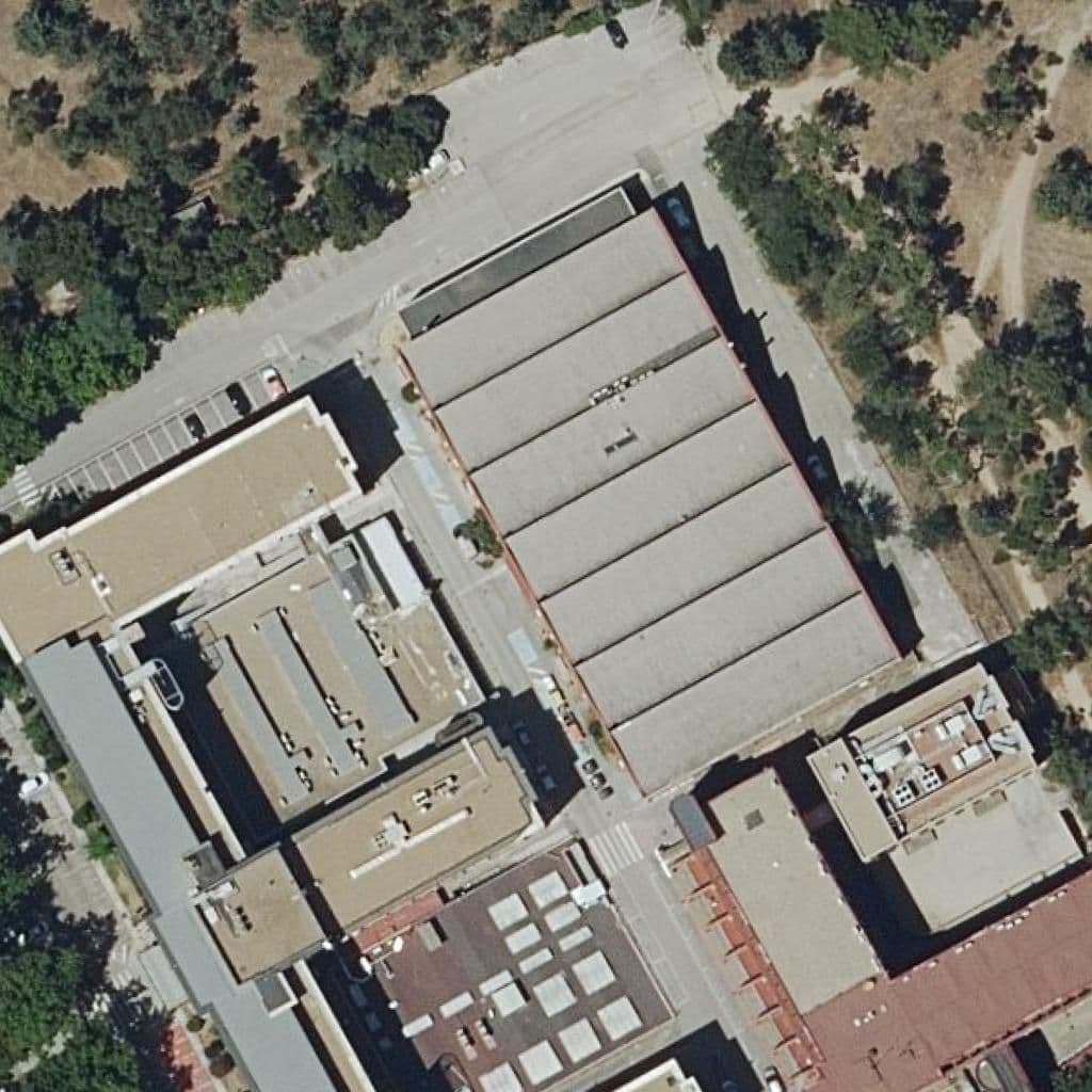 Aerial view of the grounds of E.t.s. De Ingenieros Aeronauticos
