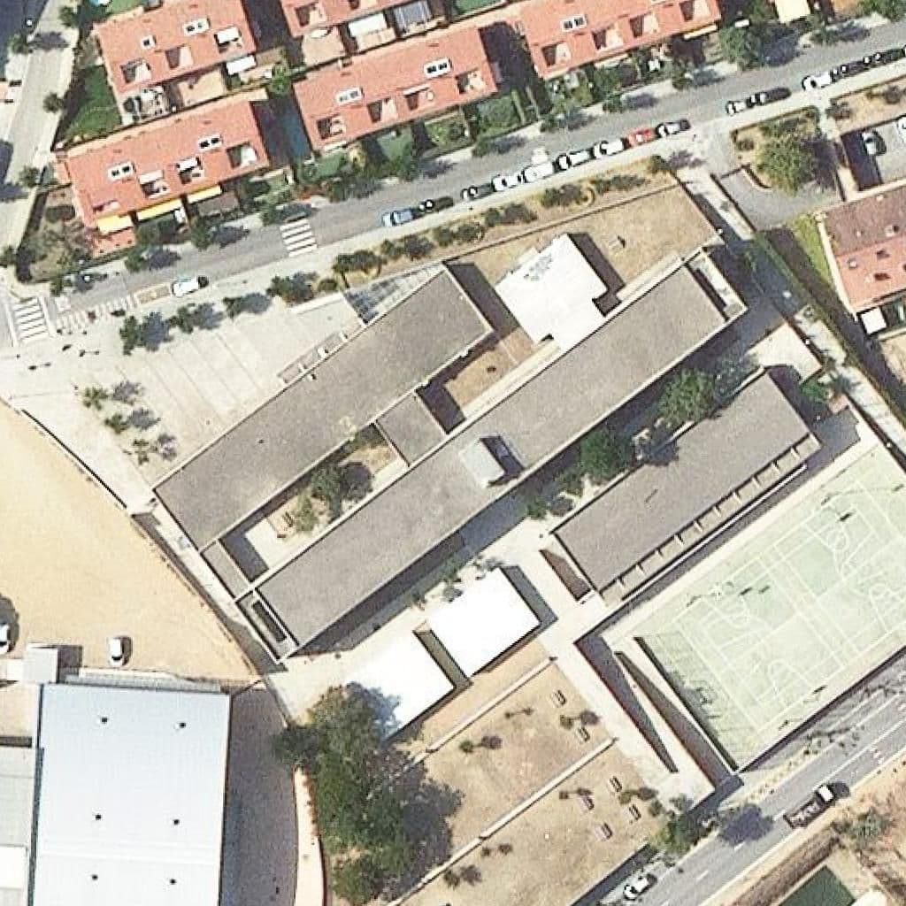 Aerial view of the grounds of Institut Valerià Pujol I Bosch