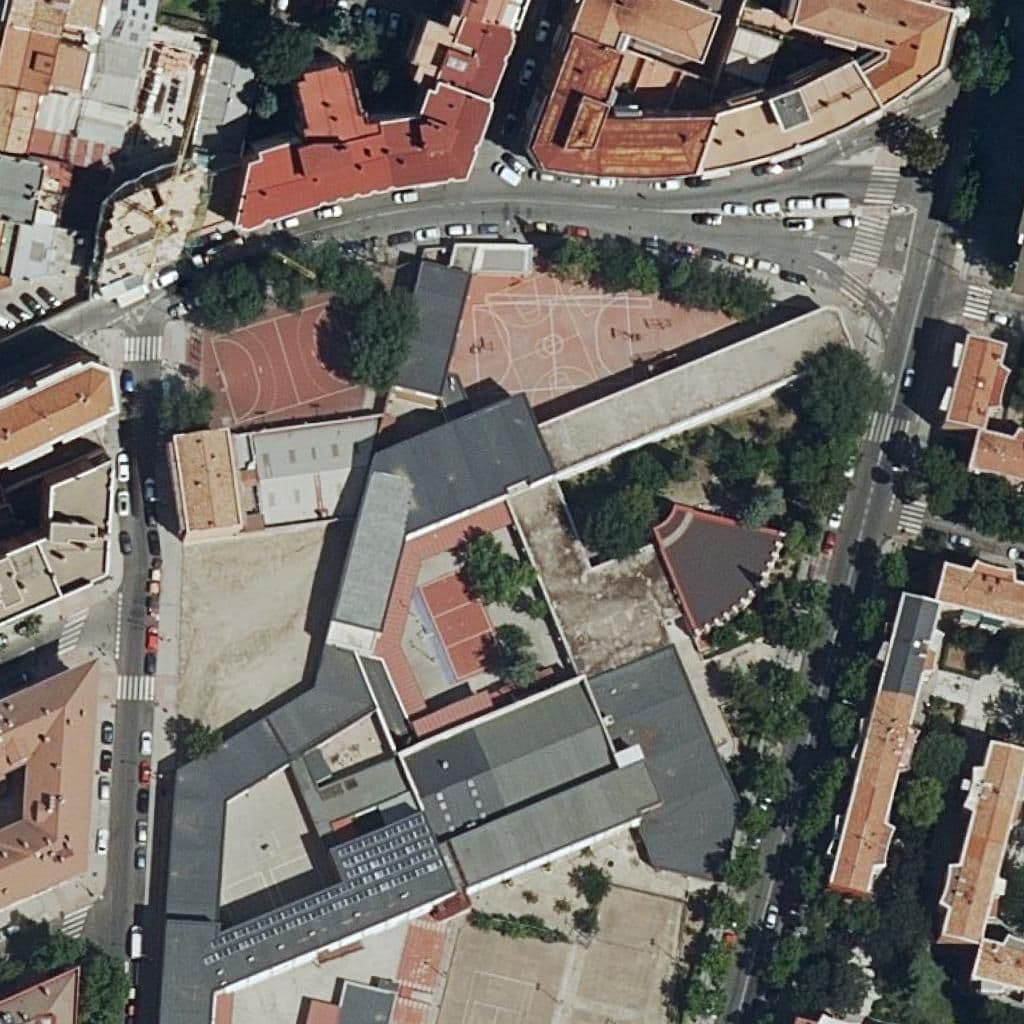 Aerial view of the grounds of C.de Prees.