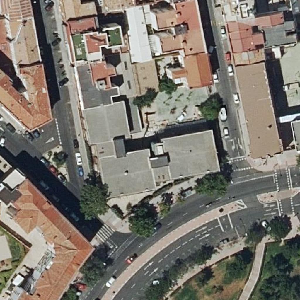 Aerial view of the grounds of Avenida De Los Toreros