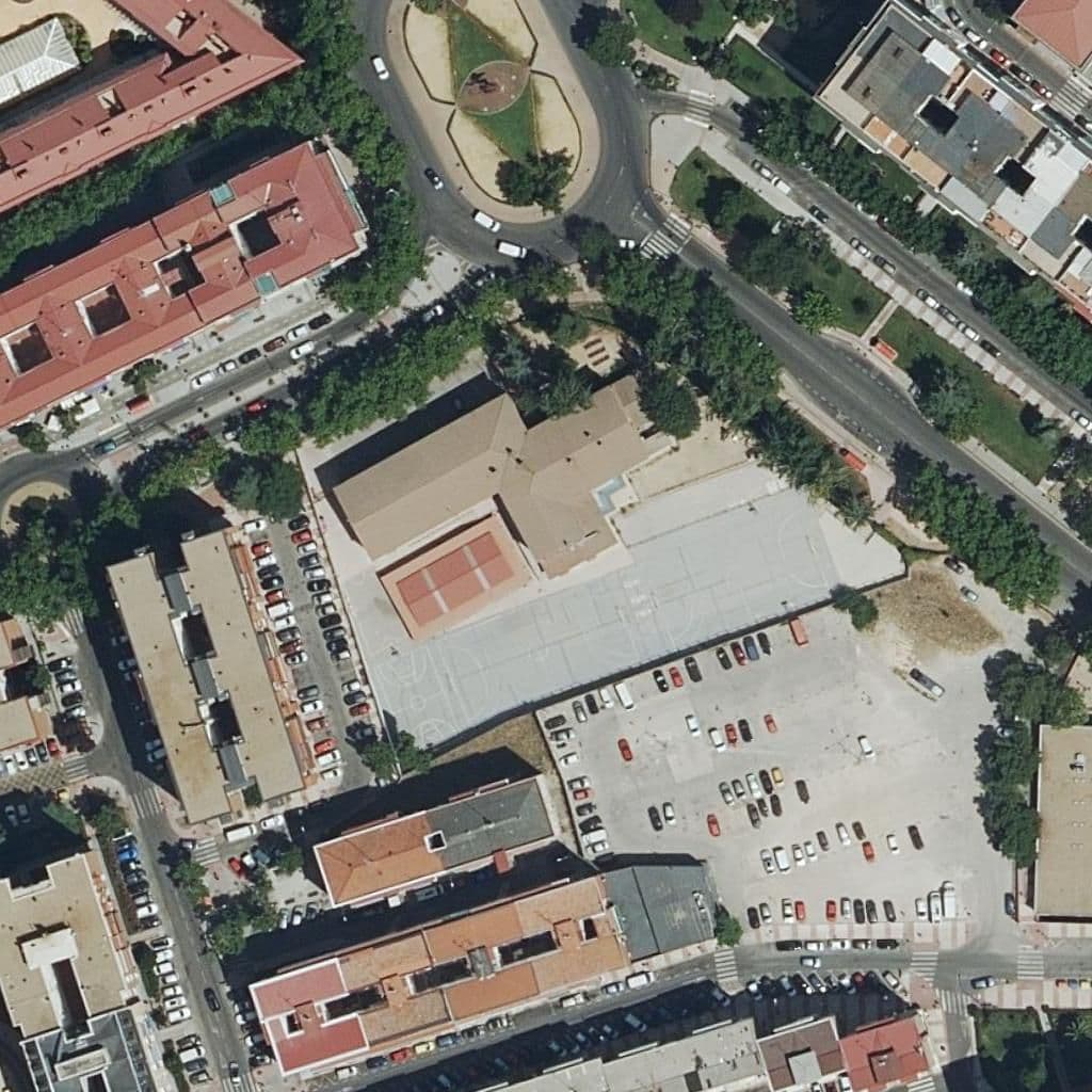 Aerial view of the grounds of Santiago Ramon Y Cajal